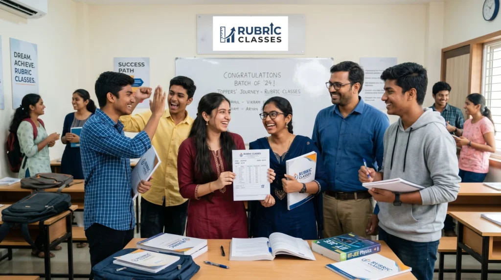 Students at Rubric Classes, Hyderabad
